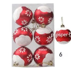 Red and White Snowflakes
