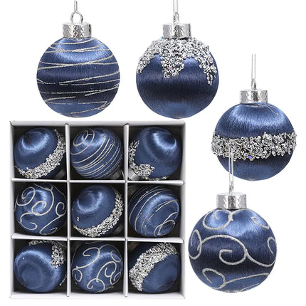 8cm Christmas Foam Balls (9pcs) for Tree Decor