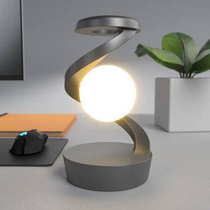 Rotating Moon Desk Lamp with Wireless Charging