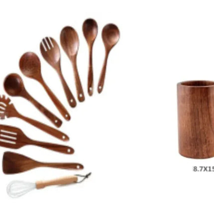 7-delige houten keukenset