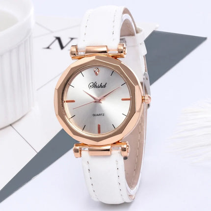 Mode Vrouwen Leren Casual Horloge