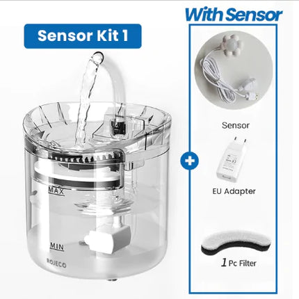 Automatische kattenfonteinfiltersensor