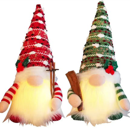 Glow Sled Christmas Doll