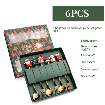 Festive Stainless Steel Christmas Spoon