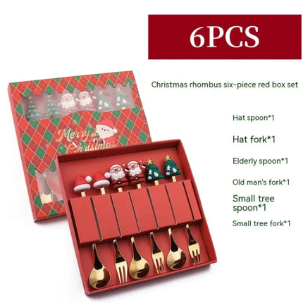 Festive Stainless Steel Christmas Spoon