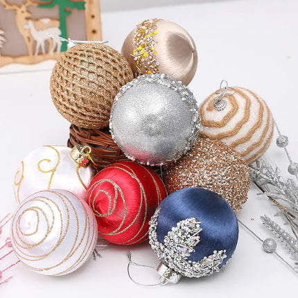 8cm Christmas Foam Balls (9pcs) for Tree Decor