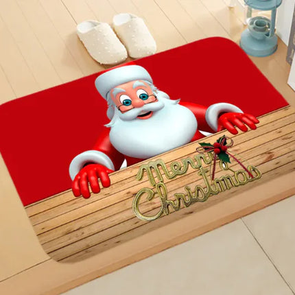 Christmas picture absorbent bathroom mat