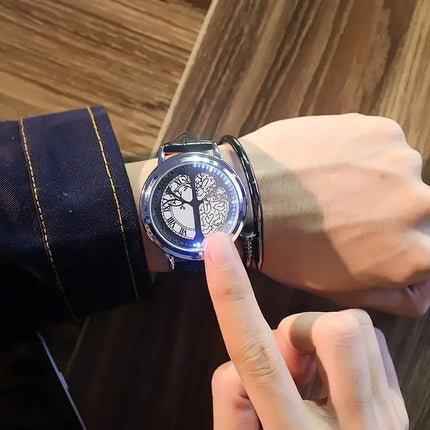 Roestvrijstalen LED-designerhorloge