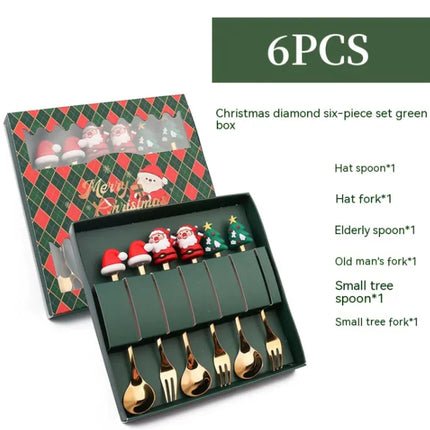 Festive Stainless Steel Christmas Spoon