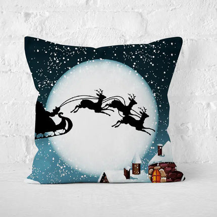 Christmas-Themed Decorative Throw Pillow Covers