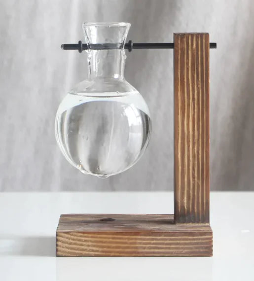 Houten frame vaas