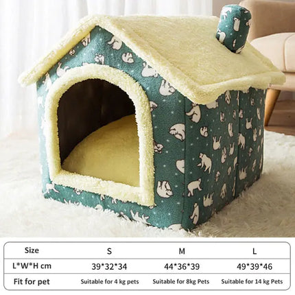 Zacht Winter Honden Kattenbed Huis