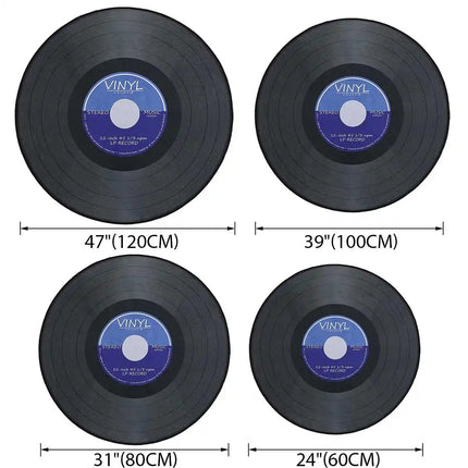 Vinylplaat bedrukte ronde tapijten