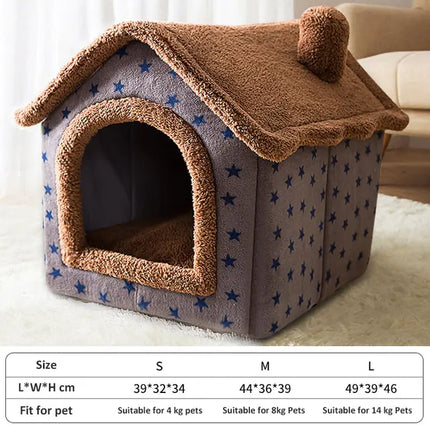 Zacht Winter Honden Kattenbed Huis