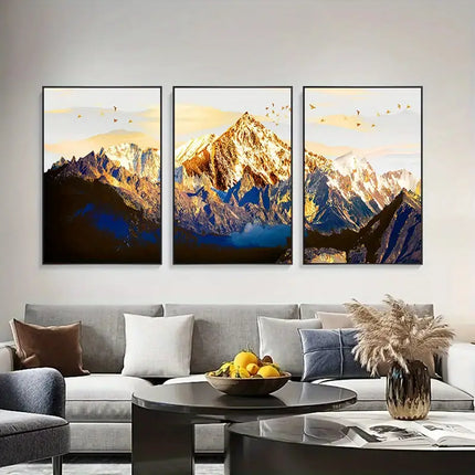 3 stuks gouden sneeuwberg