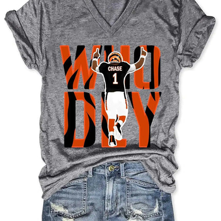 Cincinnati Bengals V-hals T-shirt – Dames