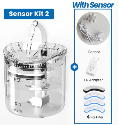 Automatische kattenfonteinfiltersensor