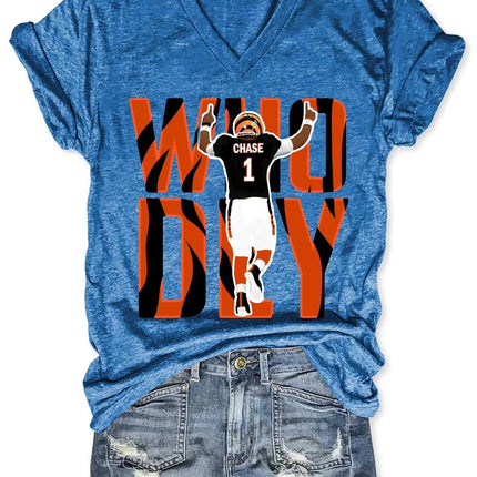 Cincinnati Bengals V-hals T-shirt – Dames