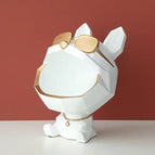 Witte hond opberger