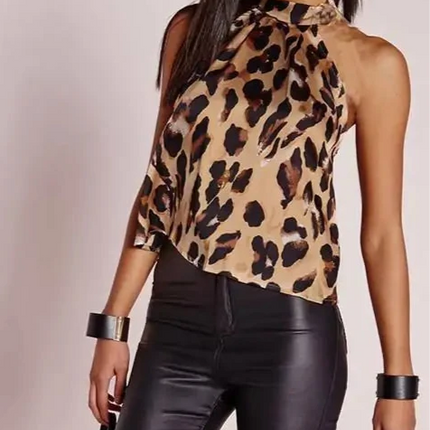 Dames luipaardprint blouses