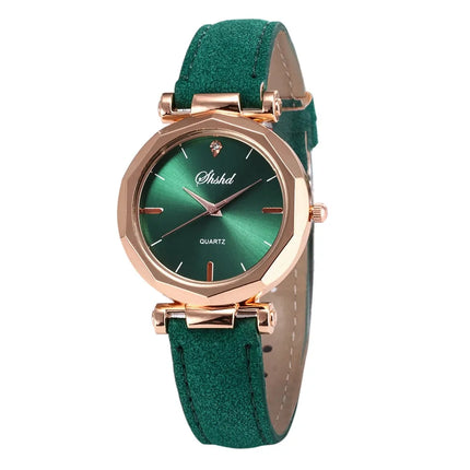 Mode Vrouwen Leren Casual Horloge