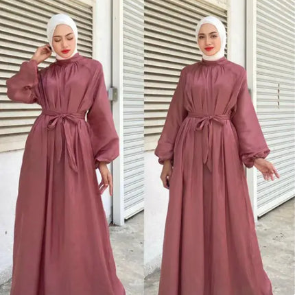 Abaya Hijab Jurk met Mouwen