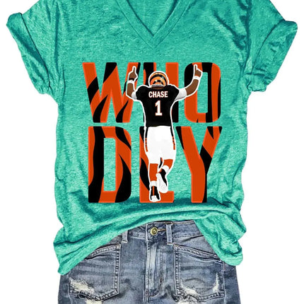 Cincinnati Bengals V-hals T-shirt – Dames