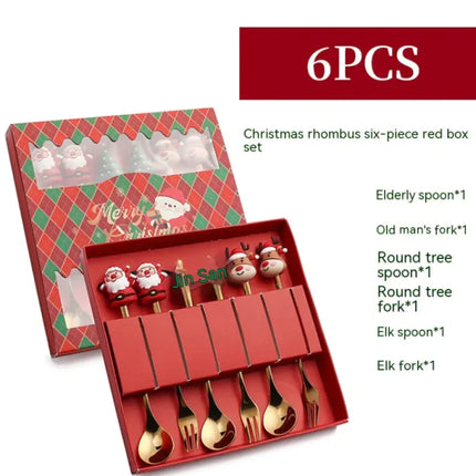 Festive Stainless Steel Christmas Spoon