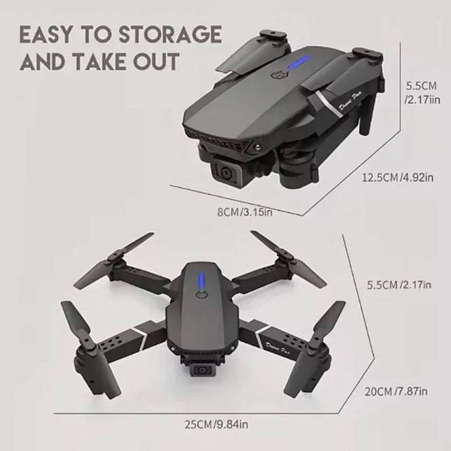 Nieuwe E88Pro RC Drone 4K Professinal met 1080P