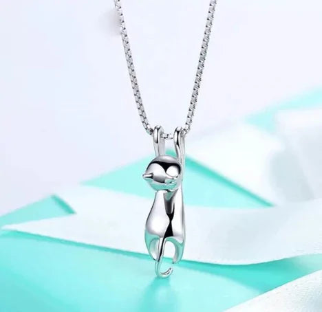 Ketting met kattenbeeldje
