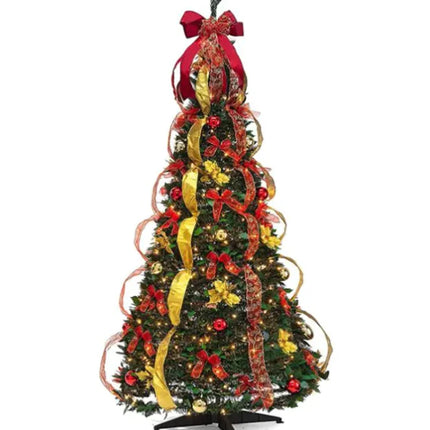 PVC Foldable Christmas Tree with Ornaments