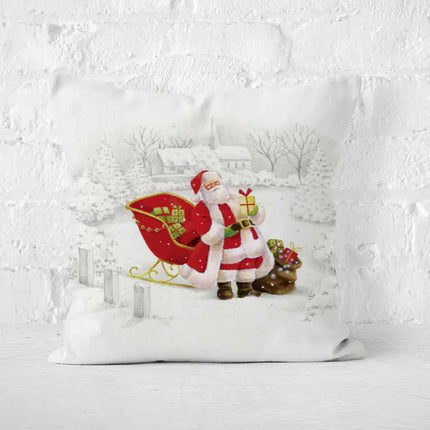Christmas-Themed Decorative Throw Pillow Covers
