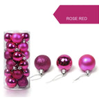 Boxed ball 4cm rose red