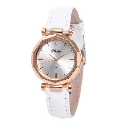 Mode Vrouwen Leren Casual Horloge