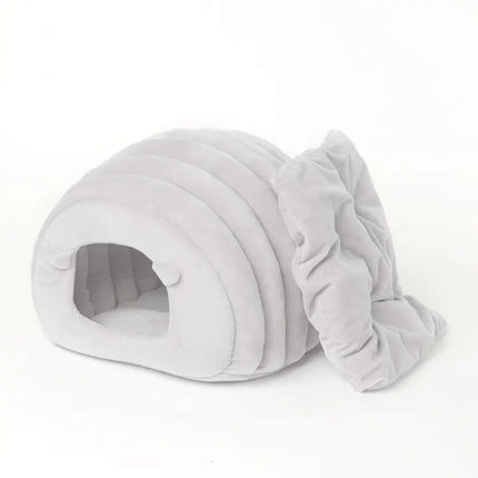 Sheep Bed for Cats - Semi-Enclosed Sleeping Bag