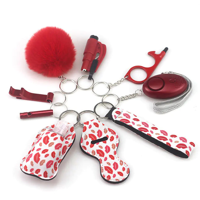 Set van 10 Sleutelhanger Accessoires