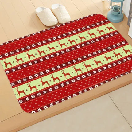 Christmas picture absorbent bathroom mat