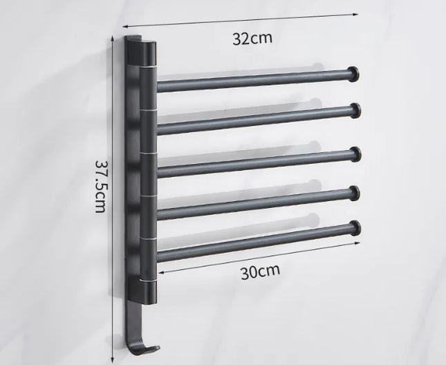 Draaibare Handdoekhouder van Aluminium