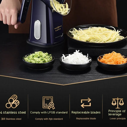 Multifunctionele handroller groentehakker