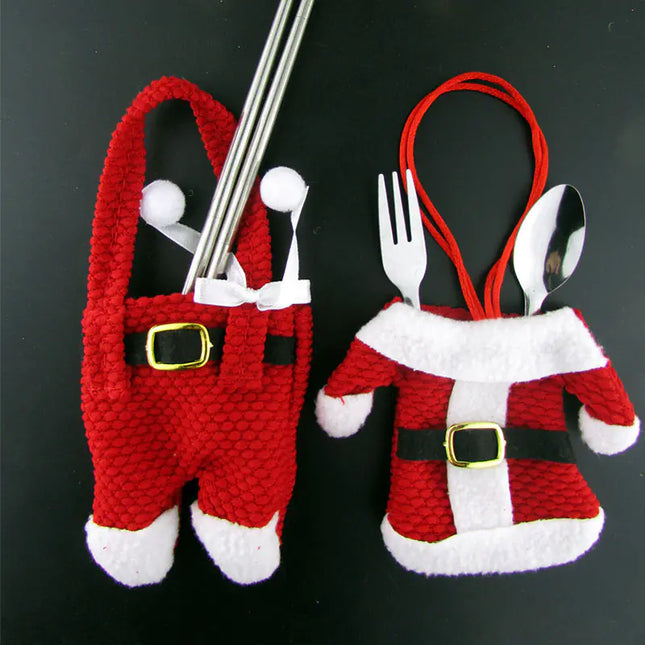 Christmas Cutlery Set and Tabletop Decorations
