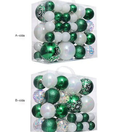 Decorative Christmas Balls Set with Colorful Designs