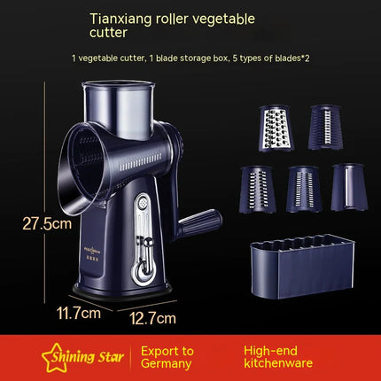 Multifunctionele handroller groentehakker